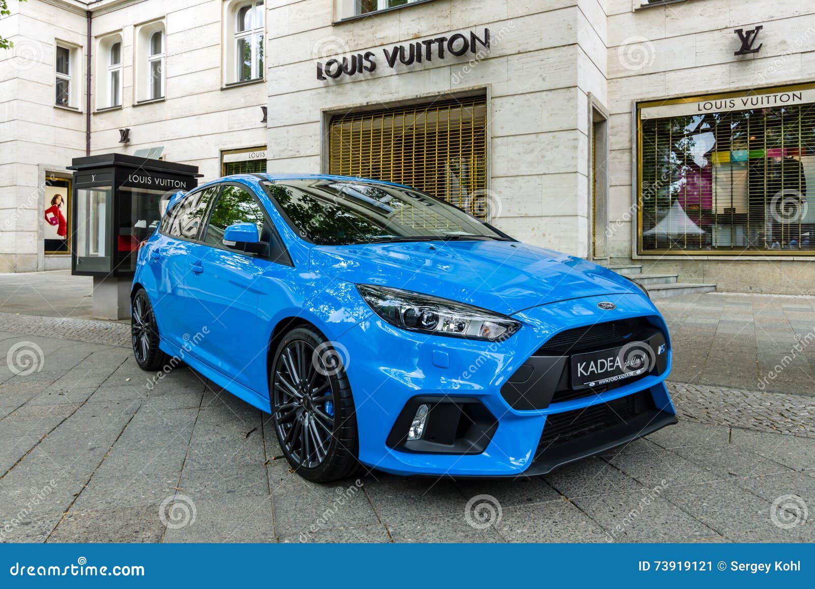 Compact Car Ford Focus RS (third Generation) Editorial Photo - Image of blue,  focus: 73919121