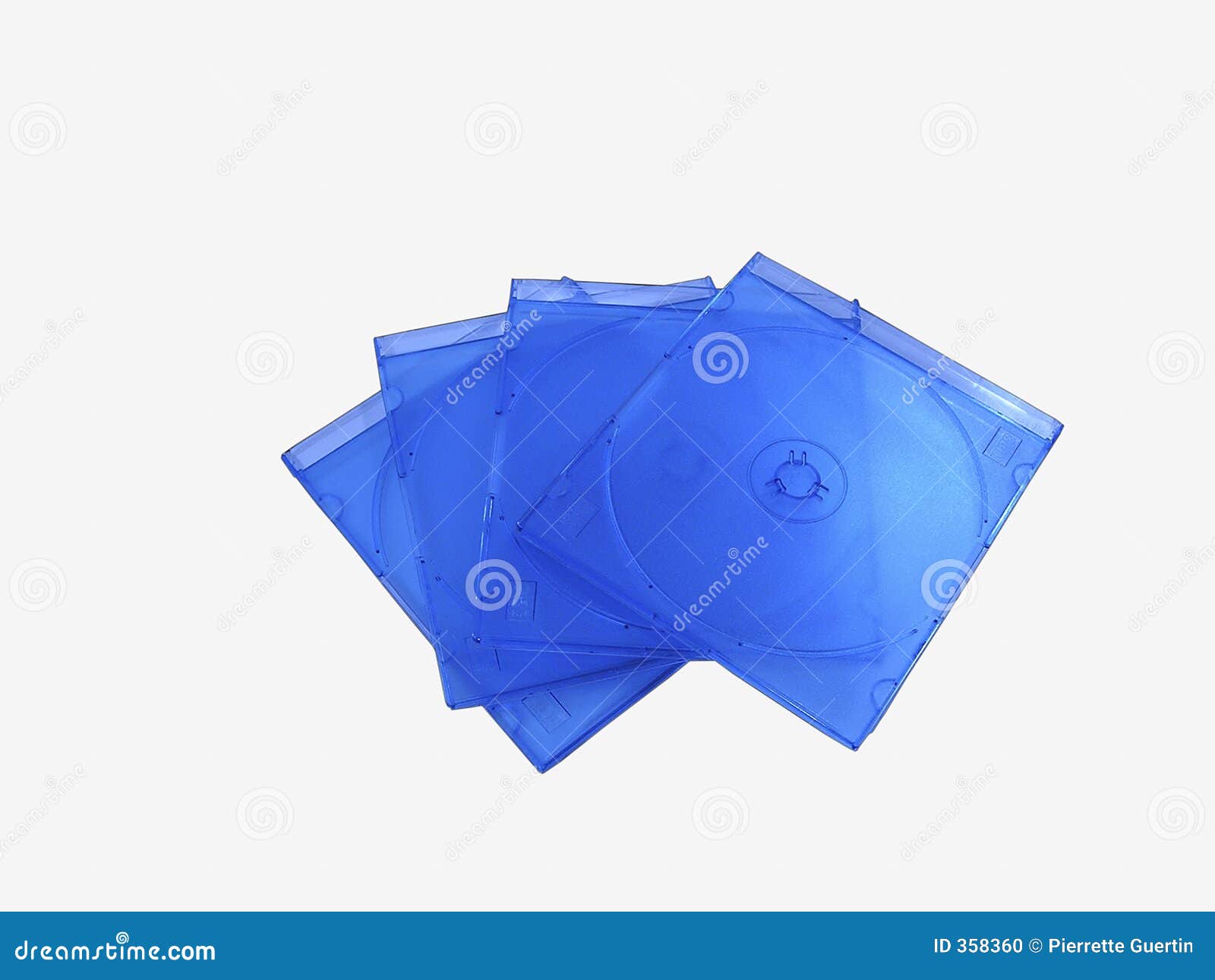 Compact disc cases stock photo. Image of blue, backup, storage 358360