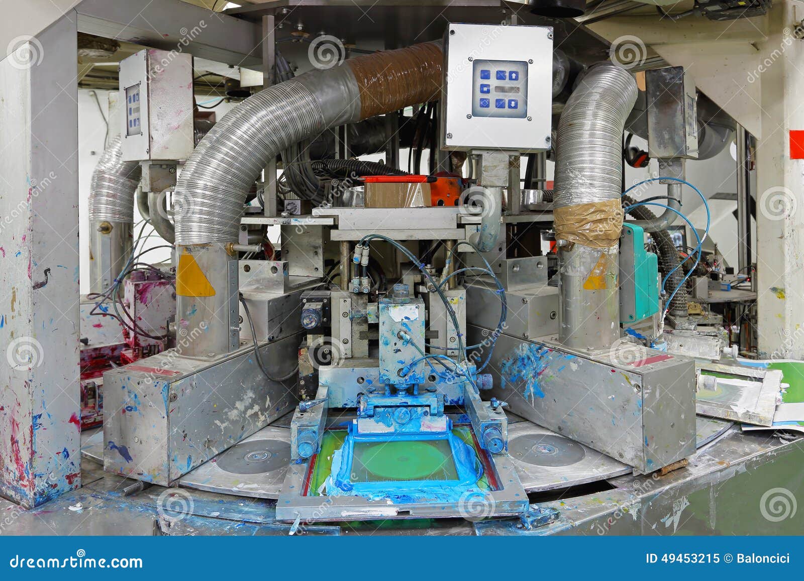 Compact Disc Printer stock image. Image of machinery 49453215