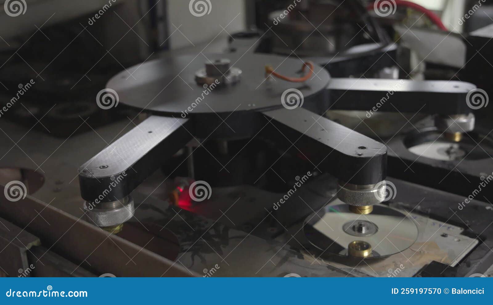 Compact Disc Production stock footage. Video of arms 259197570