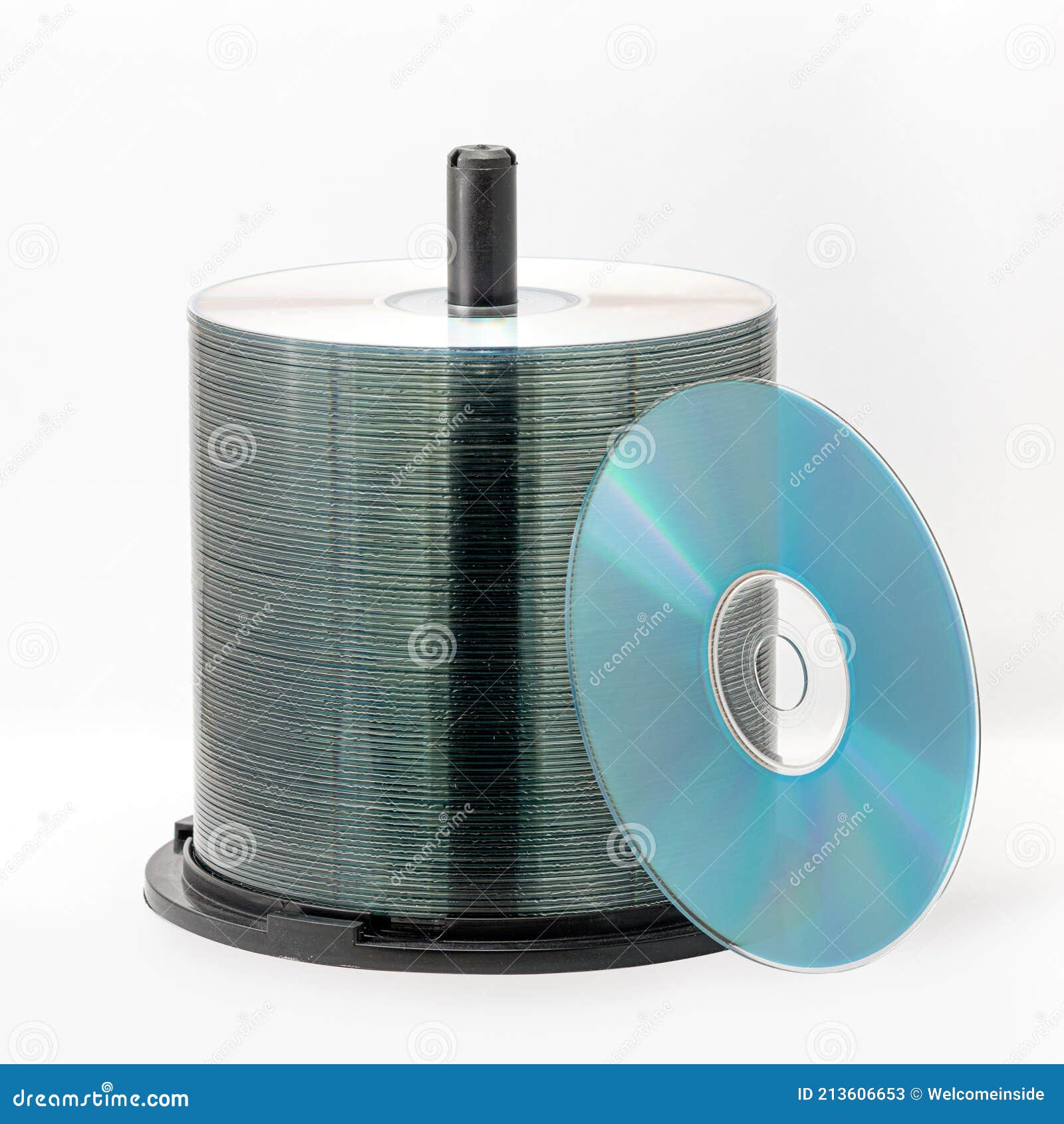 Compact Disc Stack Bulk, Blank Recordable CD Discs in Sleeve Stock Image -  Image of music, high: 213606653