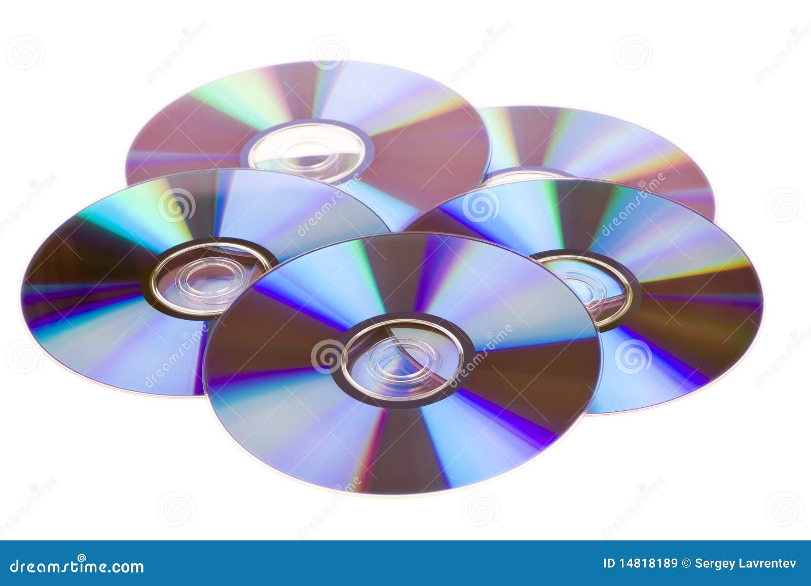 Compact Discs stock image. Image of white, colored, studio 14818189