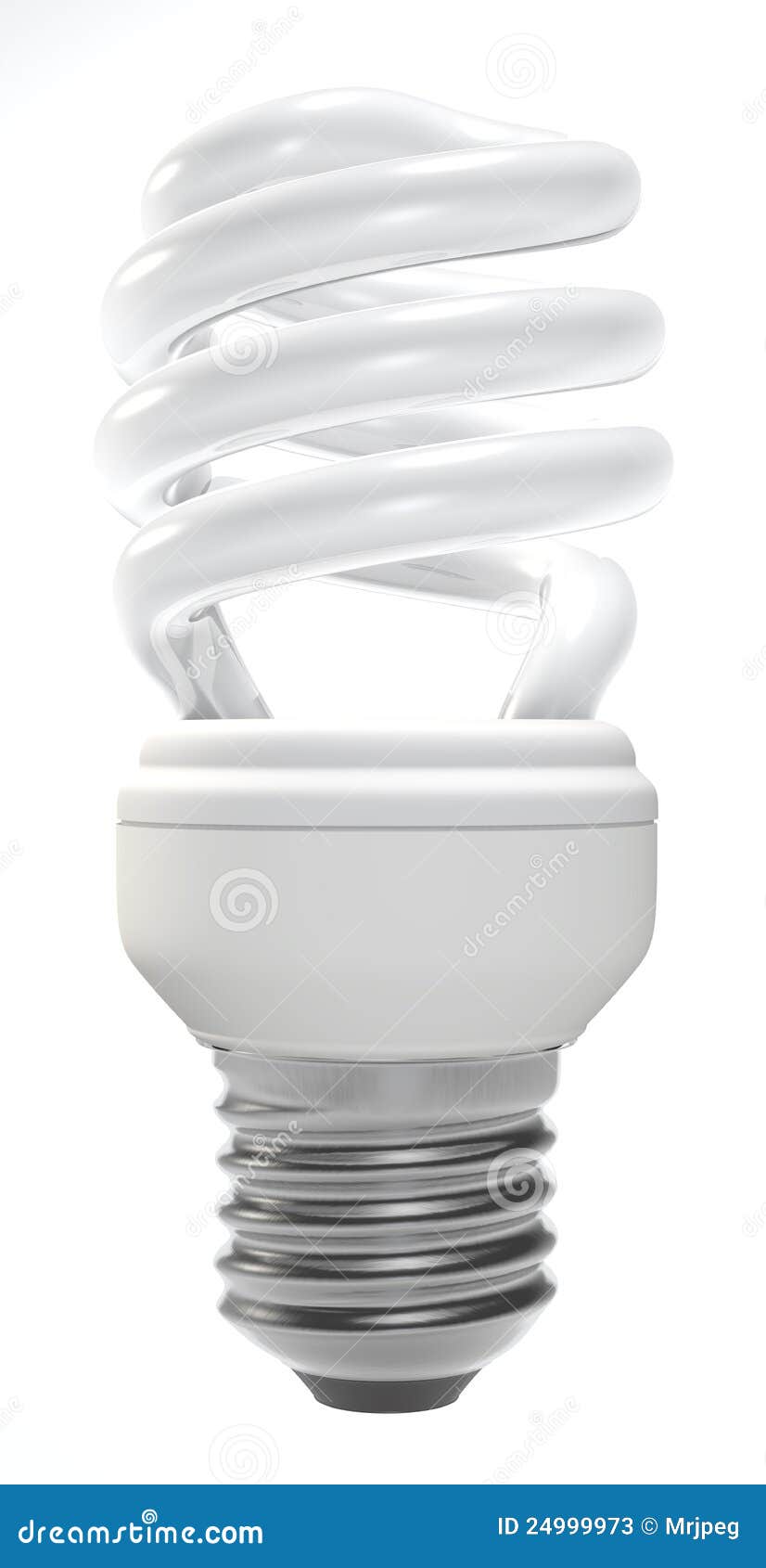 Compact fluorescent lamp stock illustration. Illustration of power 24999973