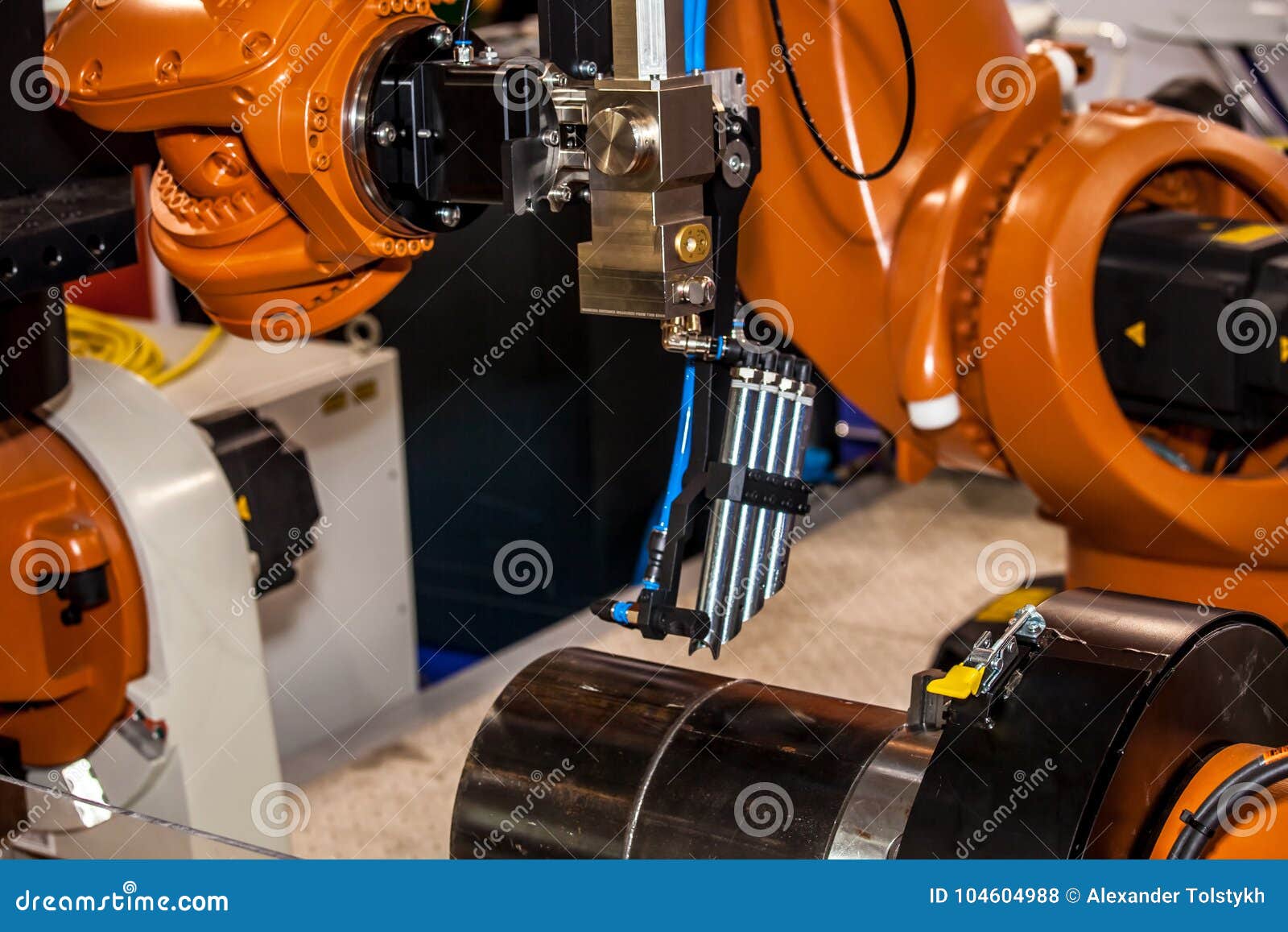 Compact laser welding head stock photo. Image of cutting 104604988