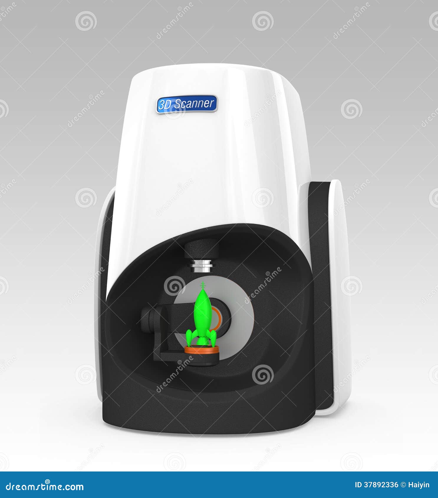 Compact Personal 3D Scanner Stock Illustration Illustration of