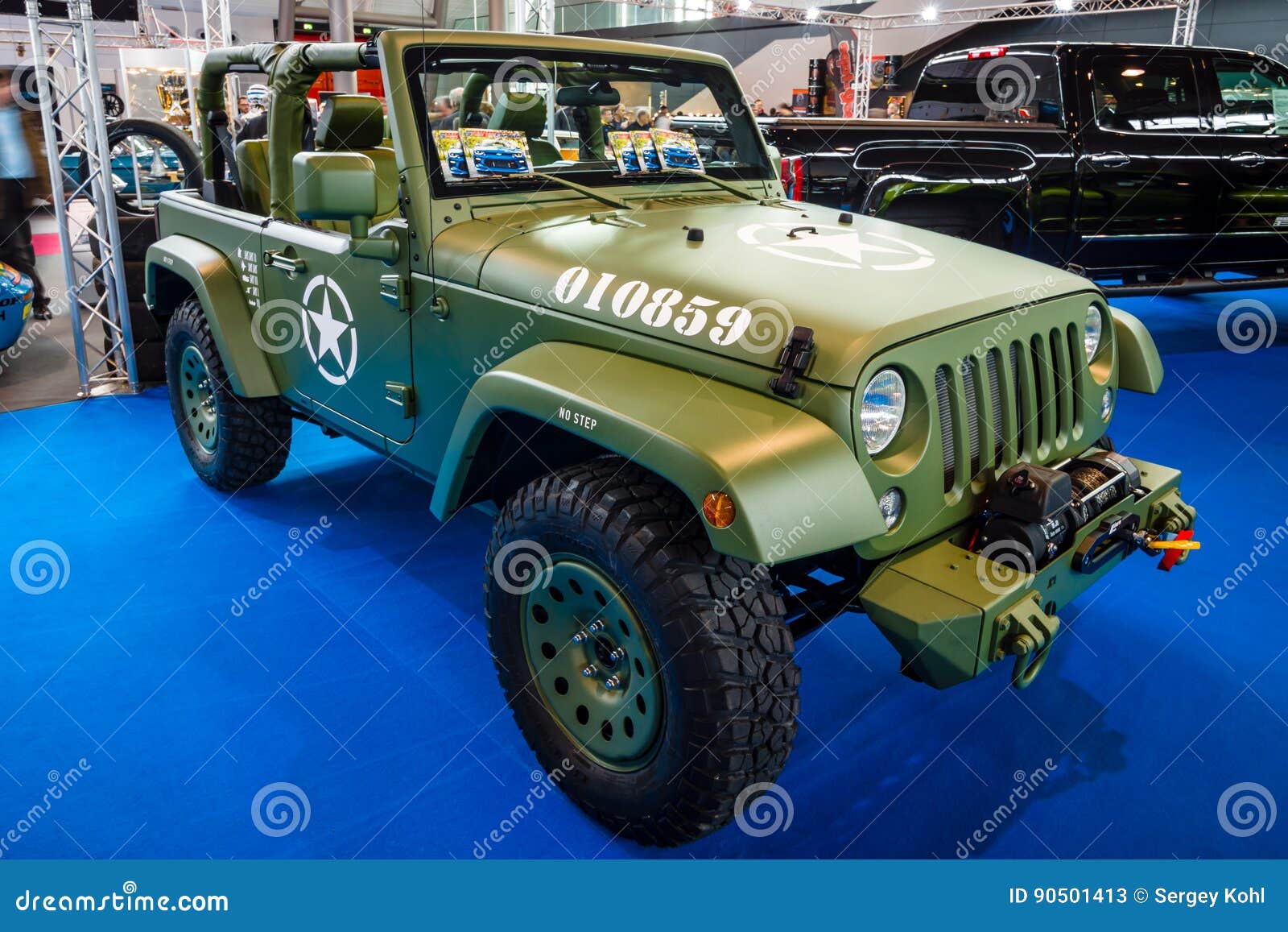 Compact SUV Jeep Wrangler US Army Colored, 2017. Editorial Stock Photo -  Image of colored, classic: 90501413