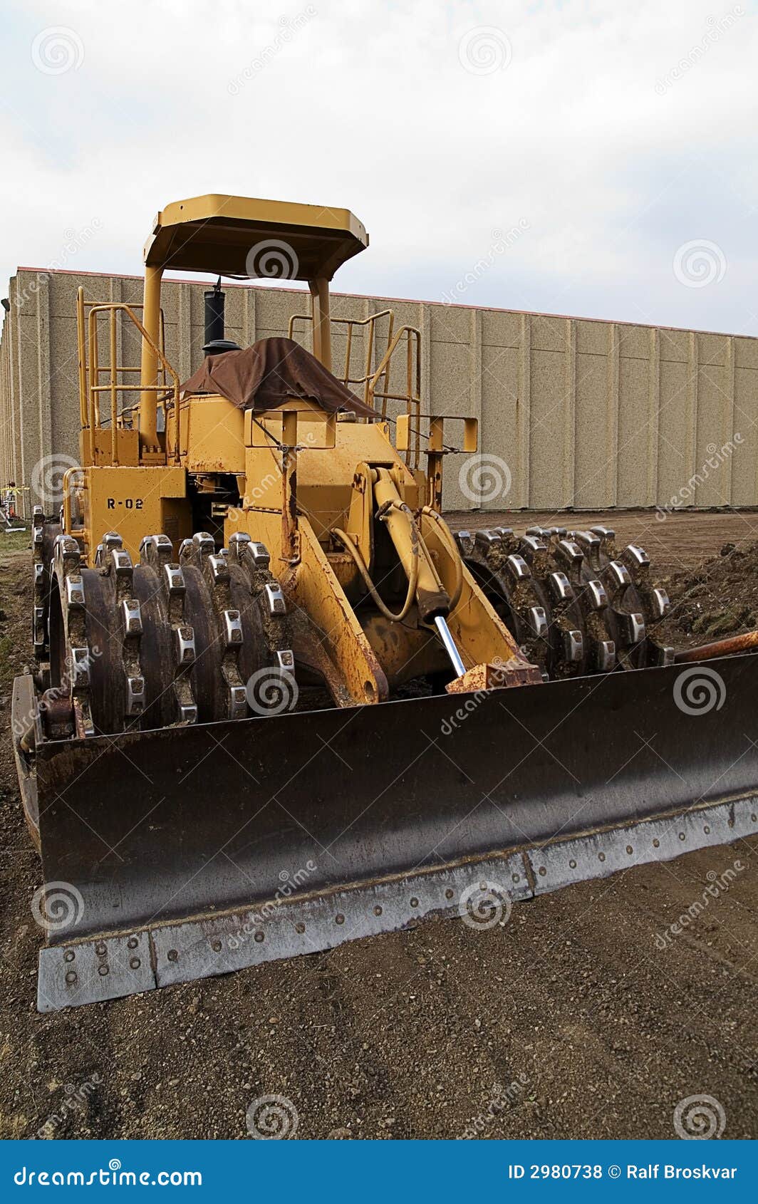 Compactor stock photo. Image of heavy, construction, machine 2980738