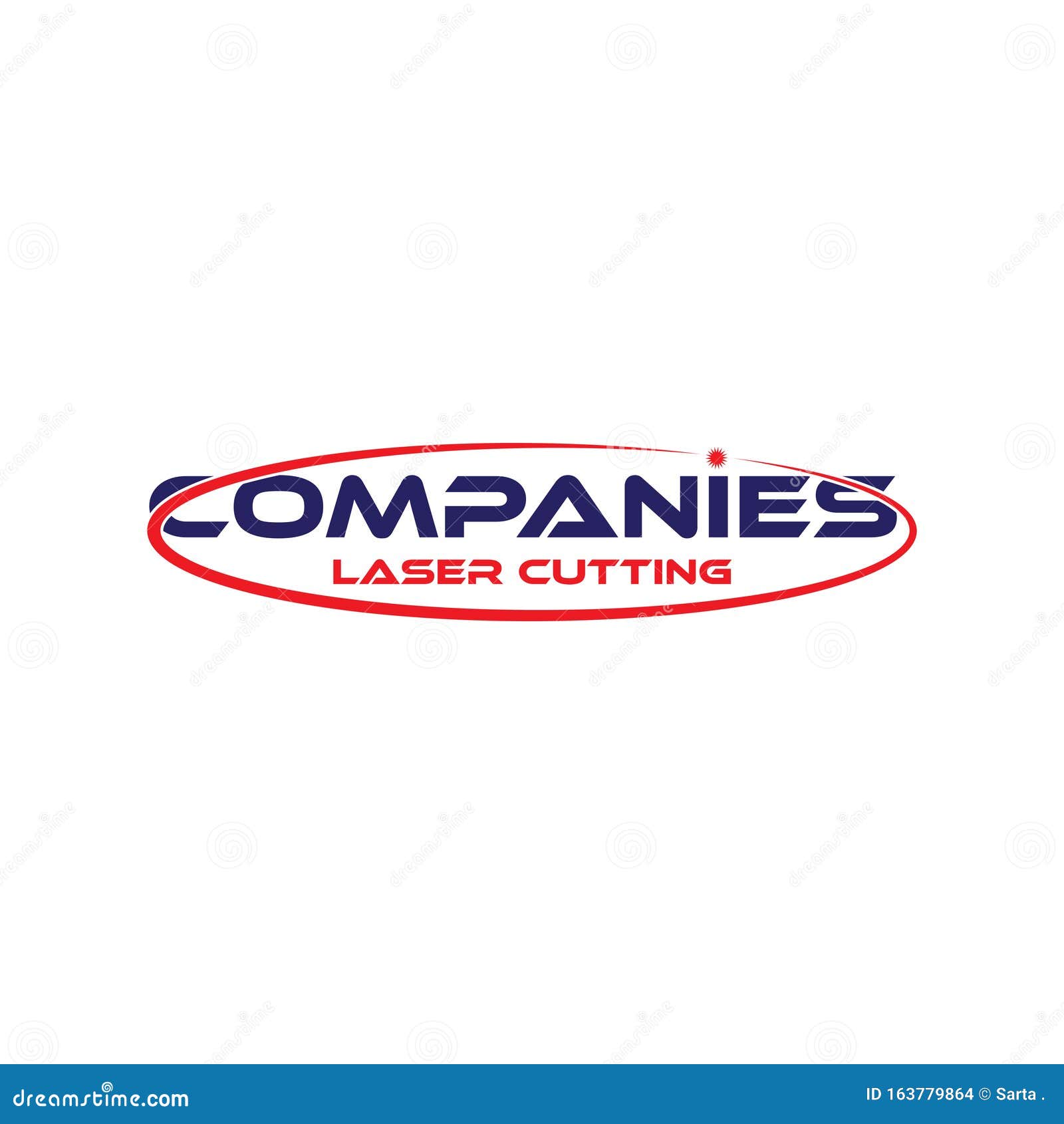 COMPANIES LASER CUTTING LOGO Stock Illustration Illustration of company, typography 163779864