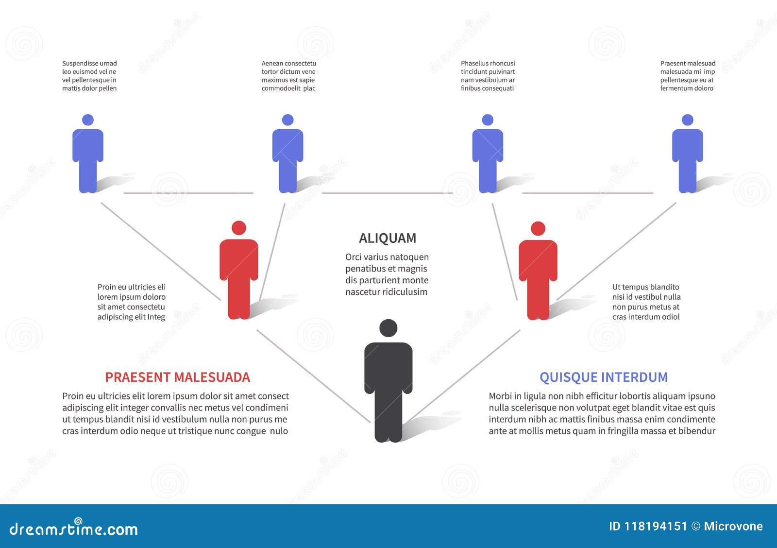 company hierarchy 3d chart business organization structure with