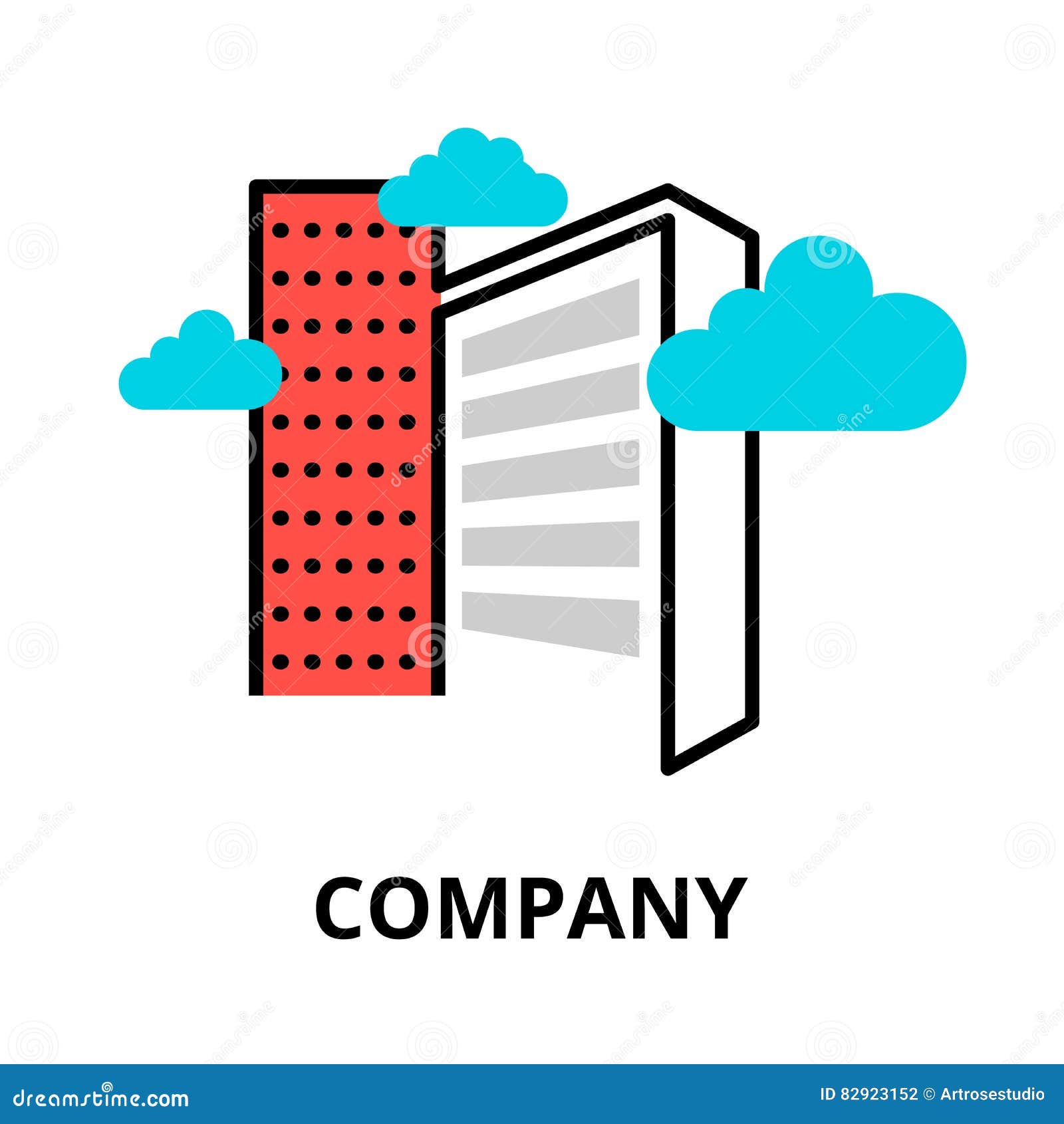 Company Icon, for Graphic and Web Design Stock Vector - Illustration of