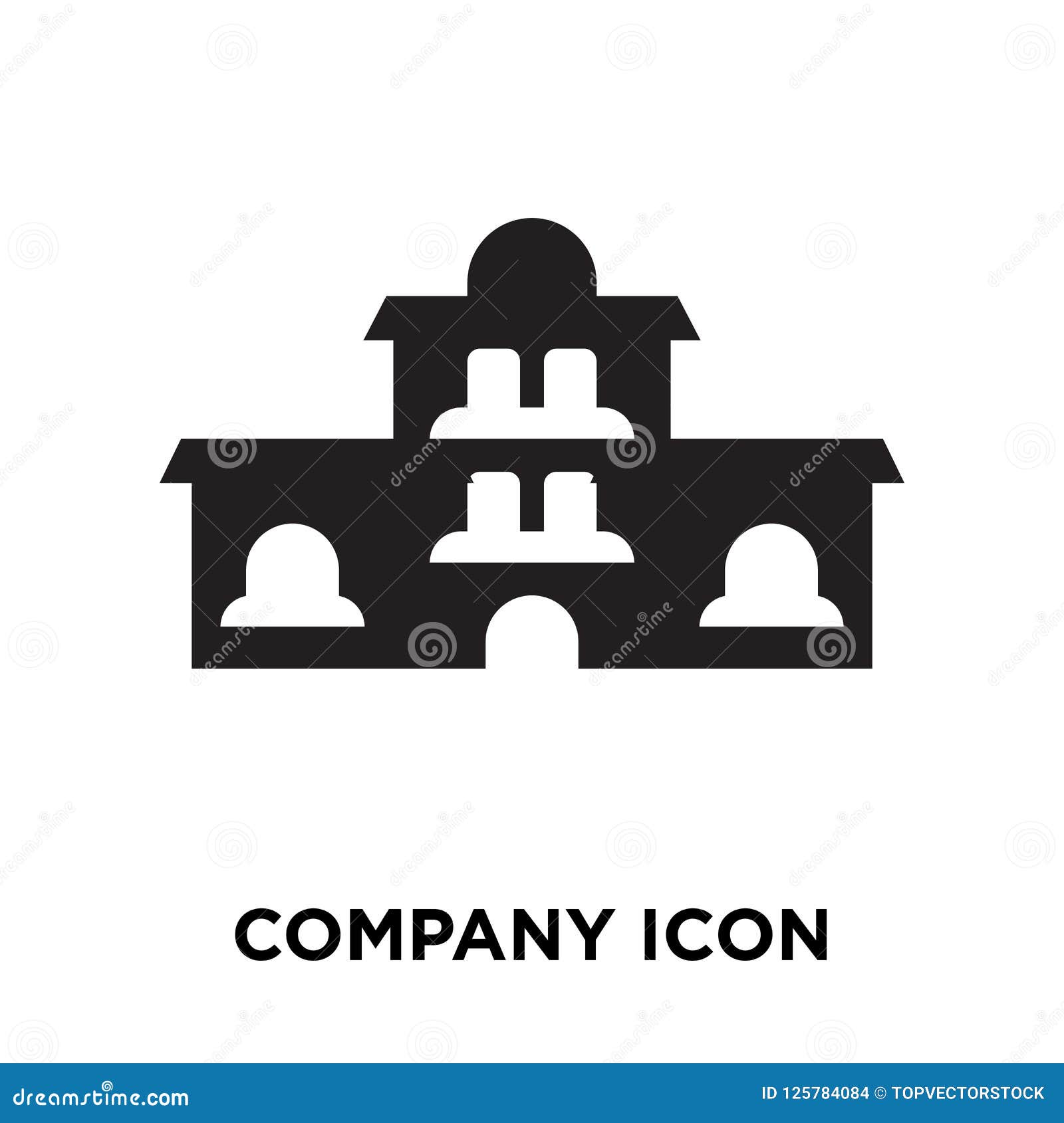 Company Icon Vector Isolated On White Background Logo Concept O