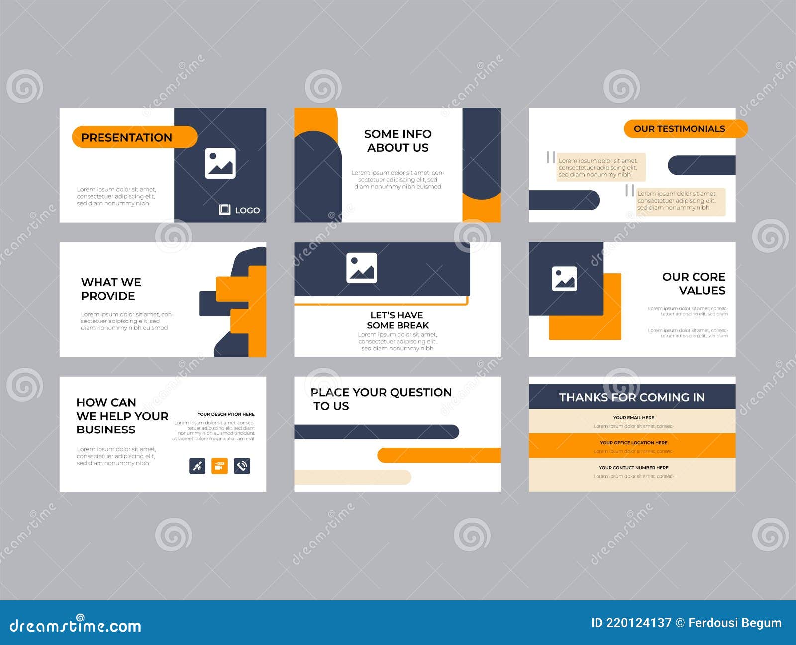 Company Investment Pitch Decks Vector Template Design. Elegant and Modern  Styling To Convince Any Message Stock Vector - Illustration of corporate,  graphic: 220124137