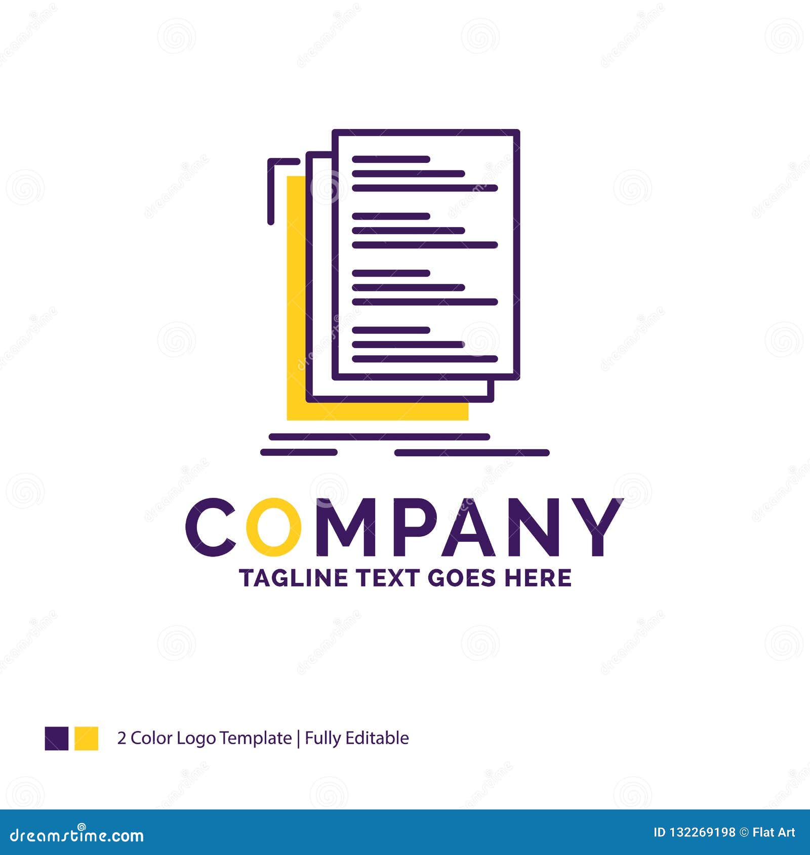 Company Name Logo Design For Code Coding Compile Files List Stock Vector Illustration Of Information File