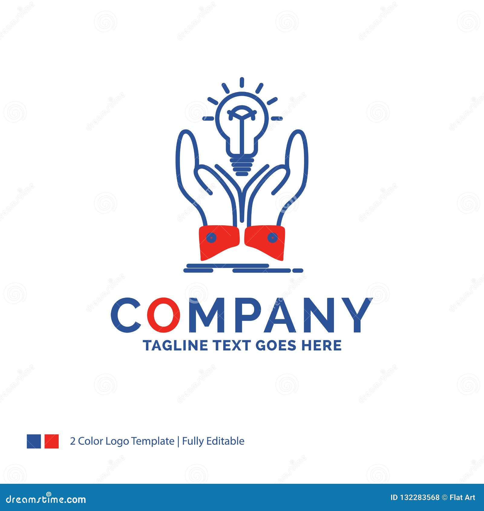 Company Name Logo Design For Idea Ideas Creative Share Hands Stock Vector Illustration Of Ideas Human