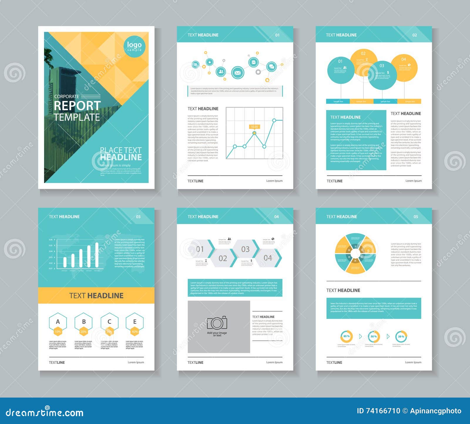company profile annual report brochure flyer page layout report template design