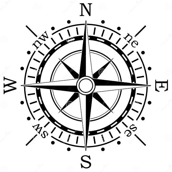 Compass stock vector. Illustration of marine, black, exploration - 14914550