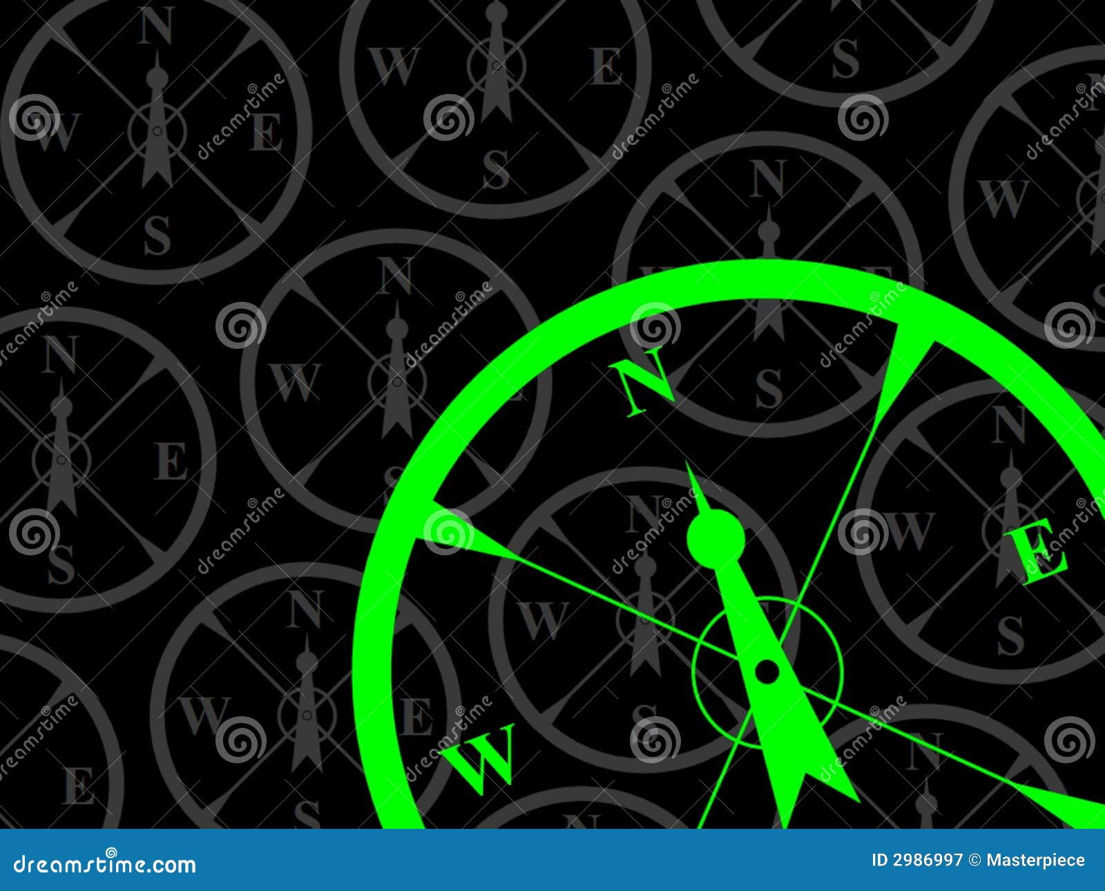 Compass bearing north stock illustration. Illustration of east 2986997