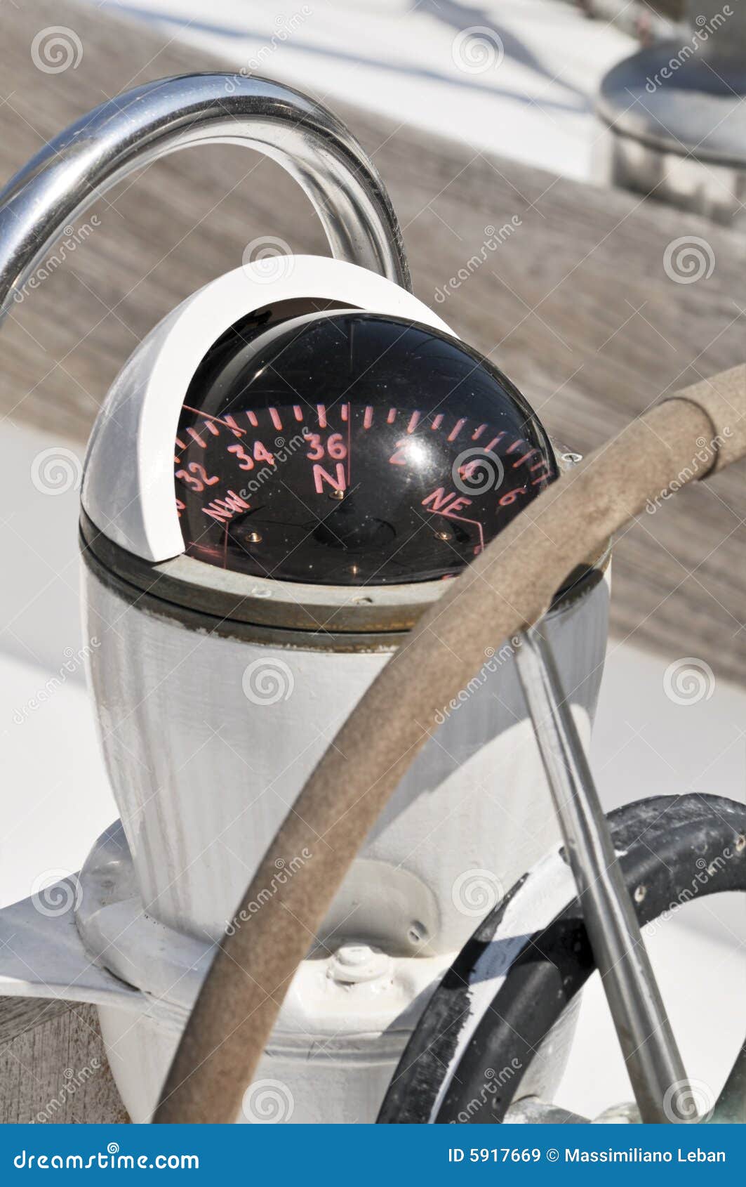 Compass on a boat stock image. Image of direction, east 5917669