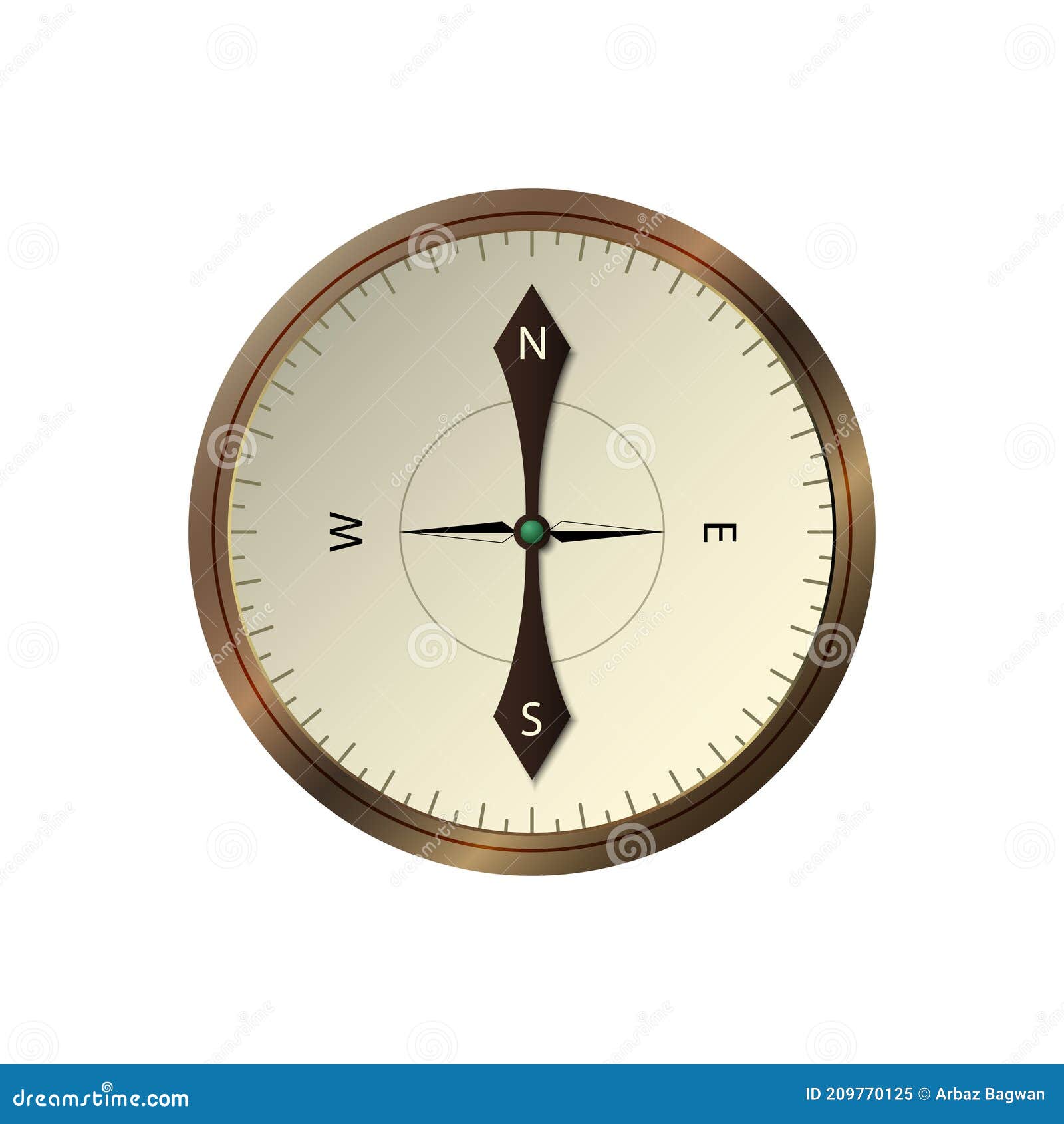Online compass direction Royalty Free Vector Image