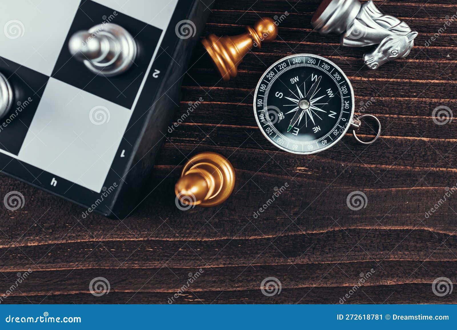 Compass chess stock image. Image of competition, planning - 18222101