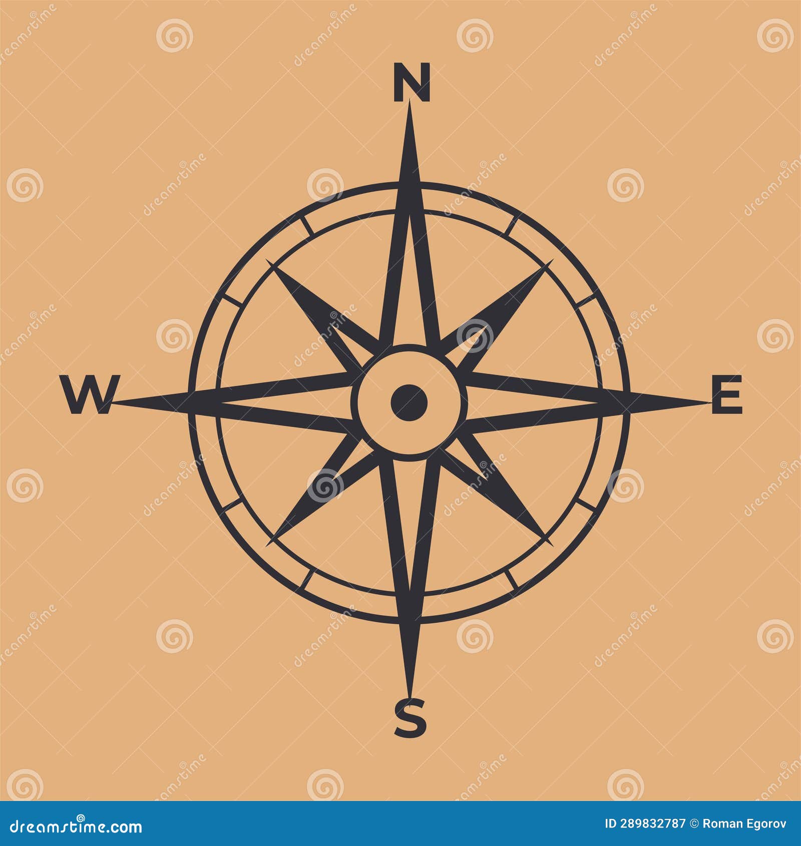 compass icon. wind rose with north orientation, sea navigational equipment with antique s. cartographic and