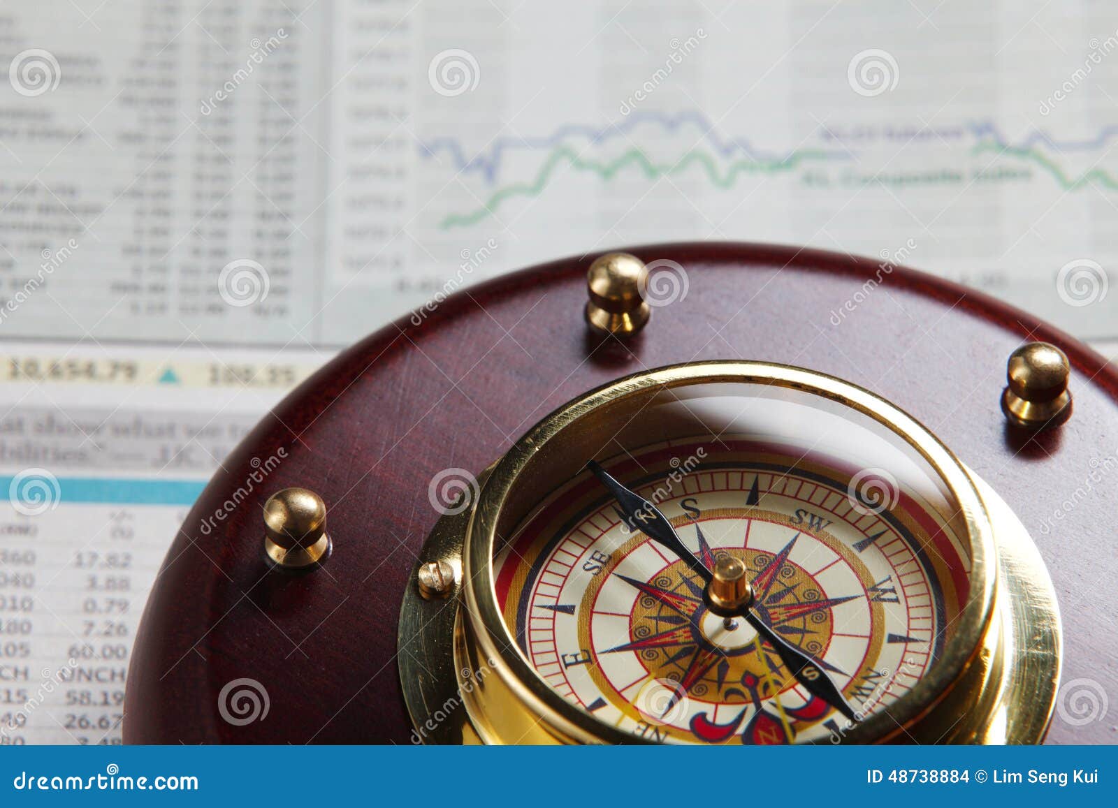Compass stock photo. Image of business, still, finance 48738884