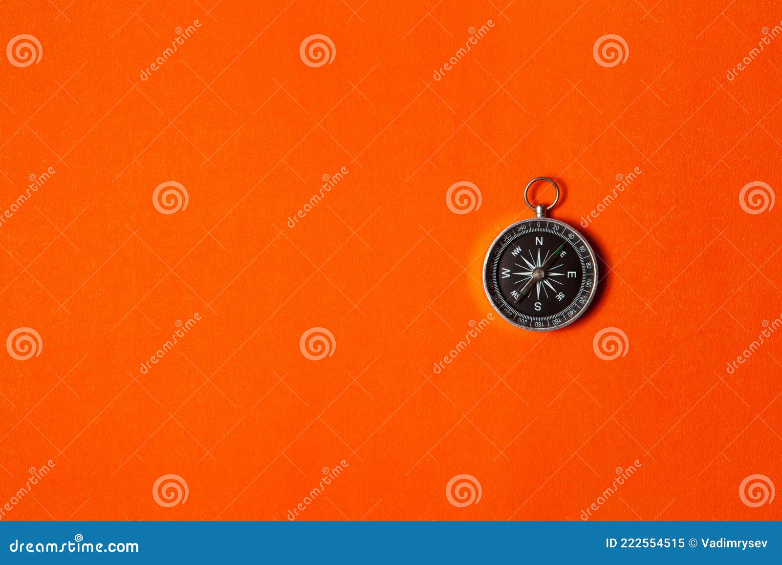 Compass on Orange Background. Concept Signs Symbols Stock Image ...
