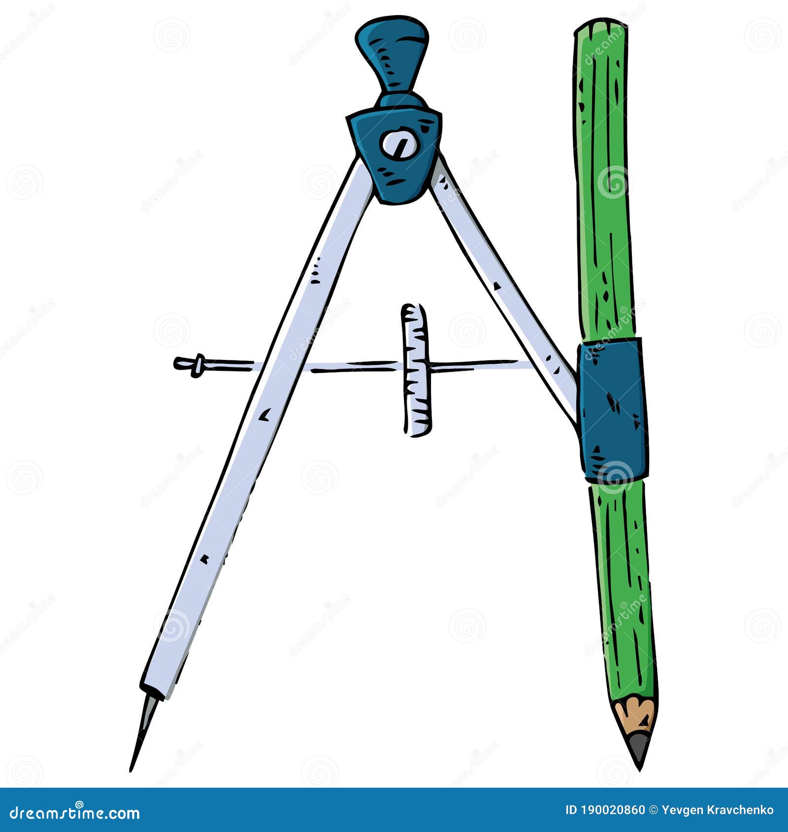 Compass For Geometry, Compass With Pencil, Compass Drawing Tool