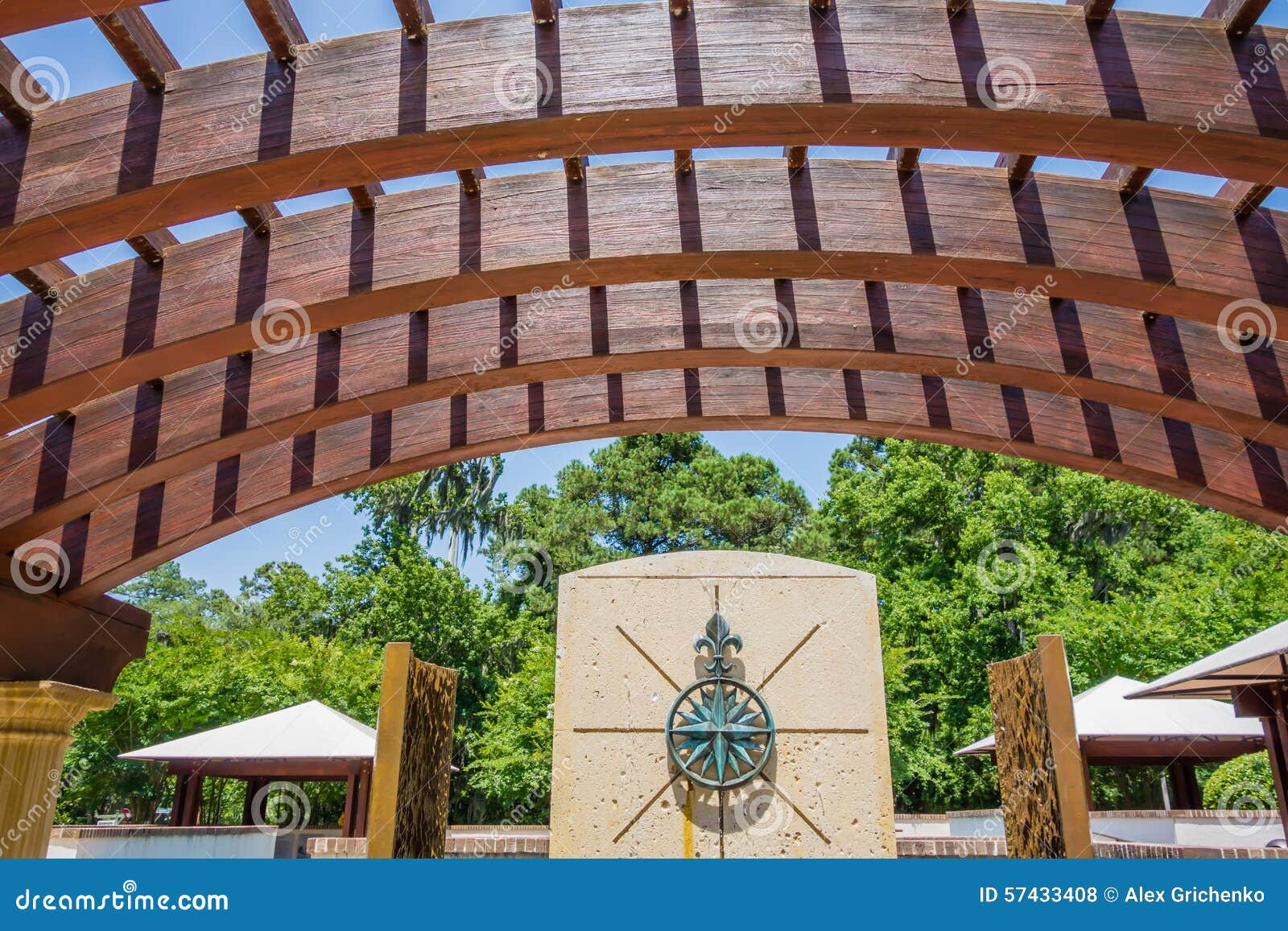 Compass Rose Park in Hilton Head Stock Photo Image of nature