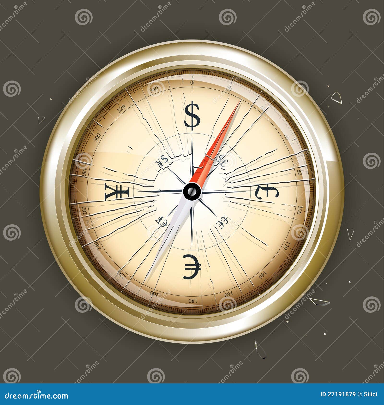 Compass Set 4 stock vector. Illustration of measurement 27191879