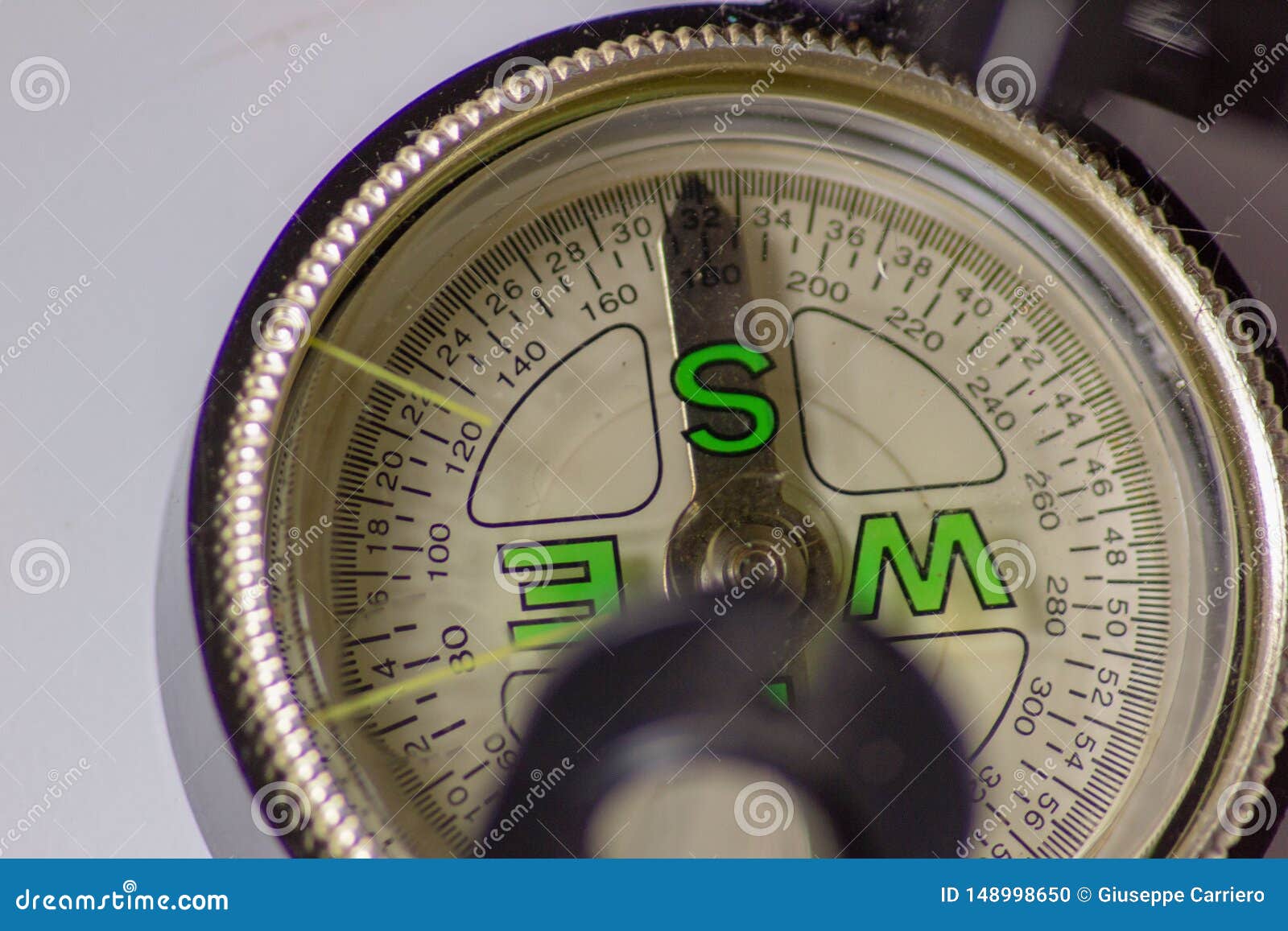 how does a compass indicate direction