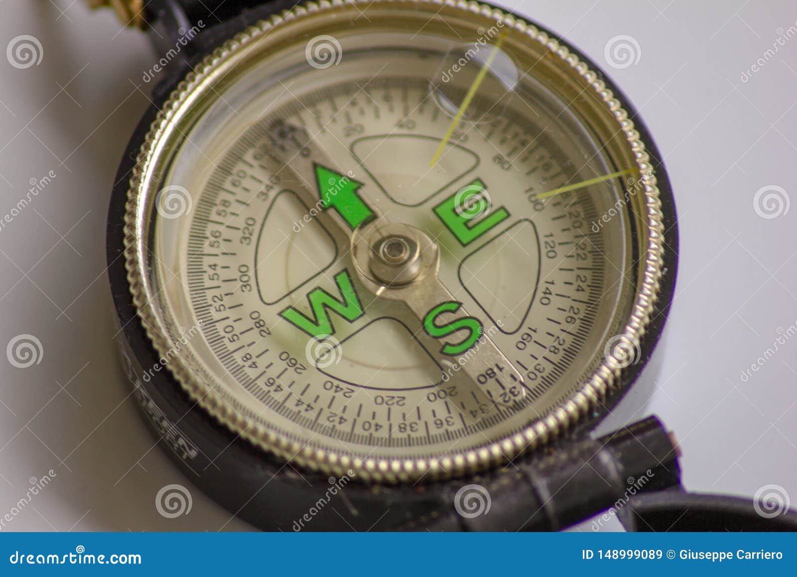 how does a compass indicate direction