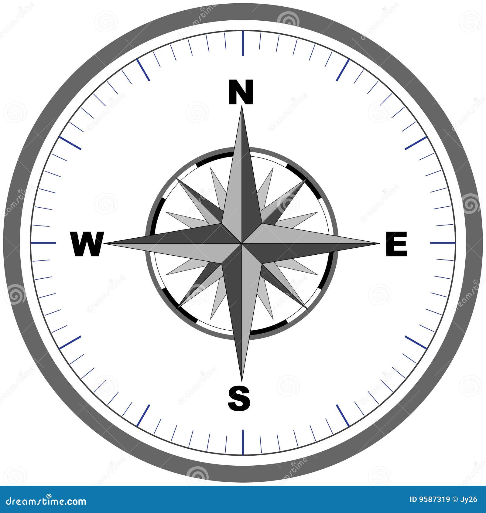 fravær vækstdvale Opfylde Compass (vector) stock vector. Illustration of graphic - 9587319