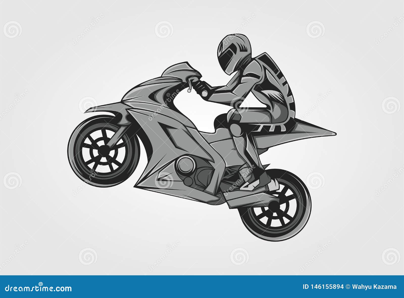 Motociclista Imagens de Stock de Arte Vetorial