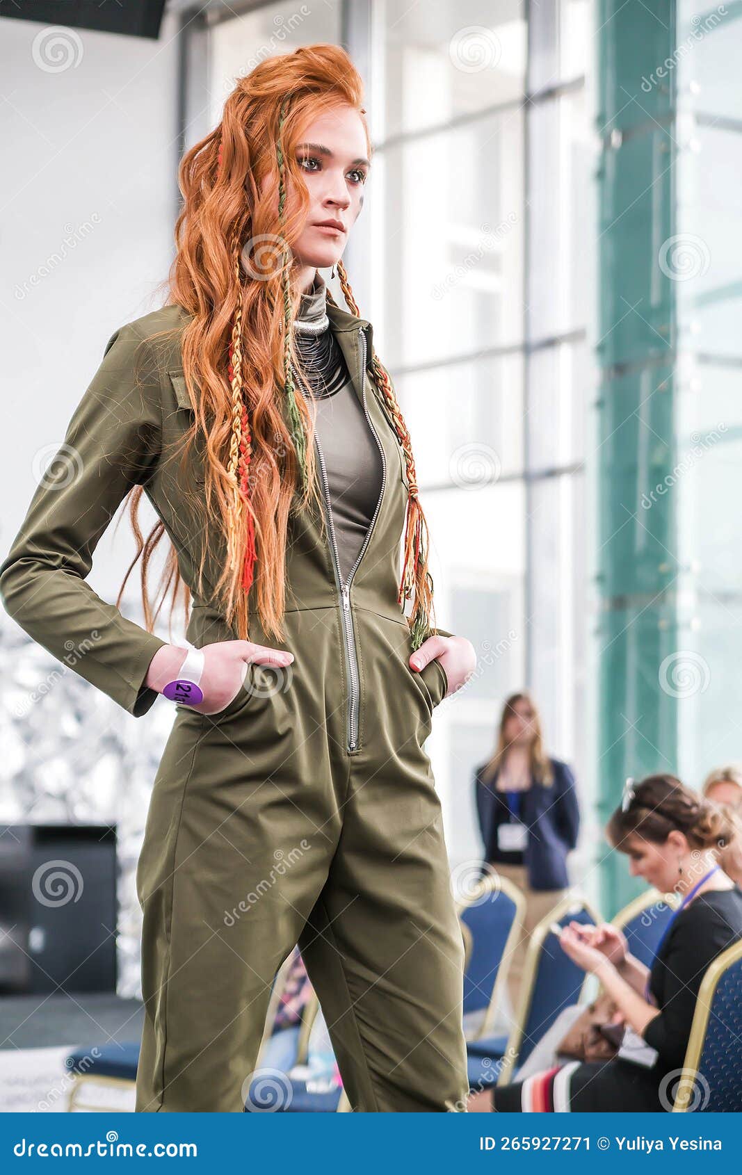 Fashion Redhead Model Stylish Mohawk Hairstyle Stock Photos - Free &  Royalty-Free Stock Photos from Dreamstime