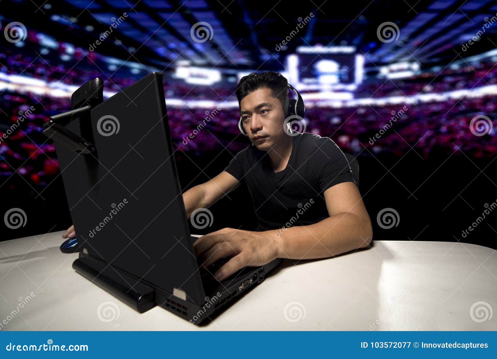 ESports Professional Competitive Gamer Stock Image