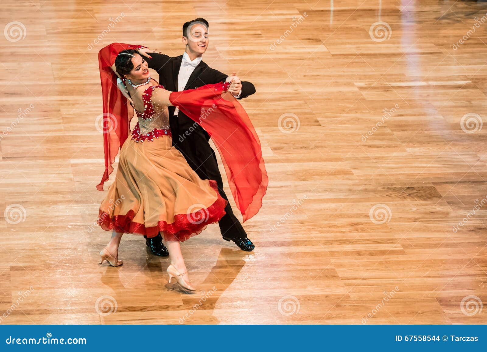 Competitors Dancing Slow Waltz or Tango Editorial Stock Image - Image ...