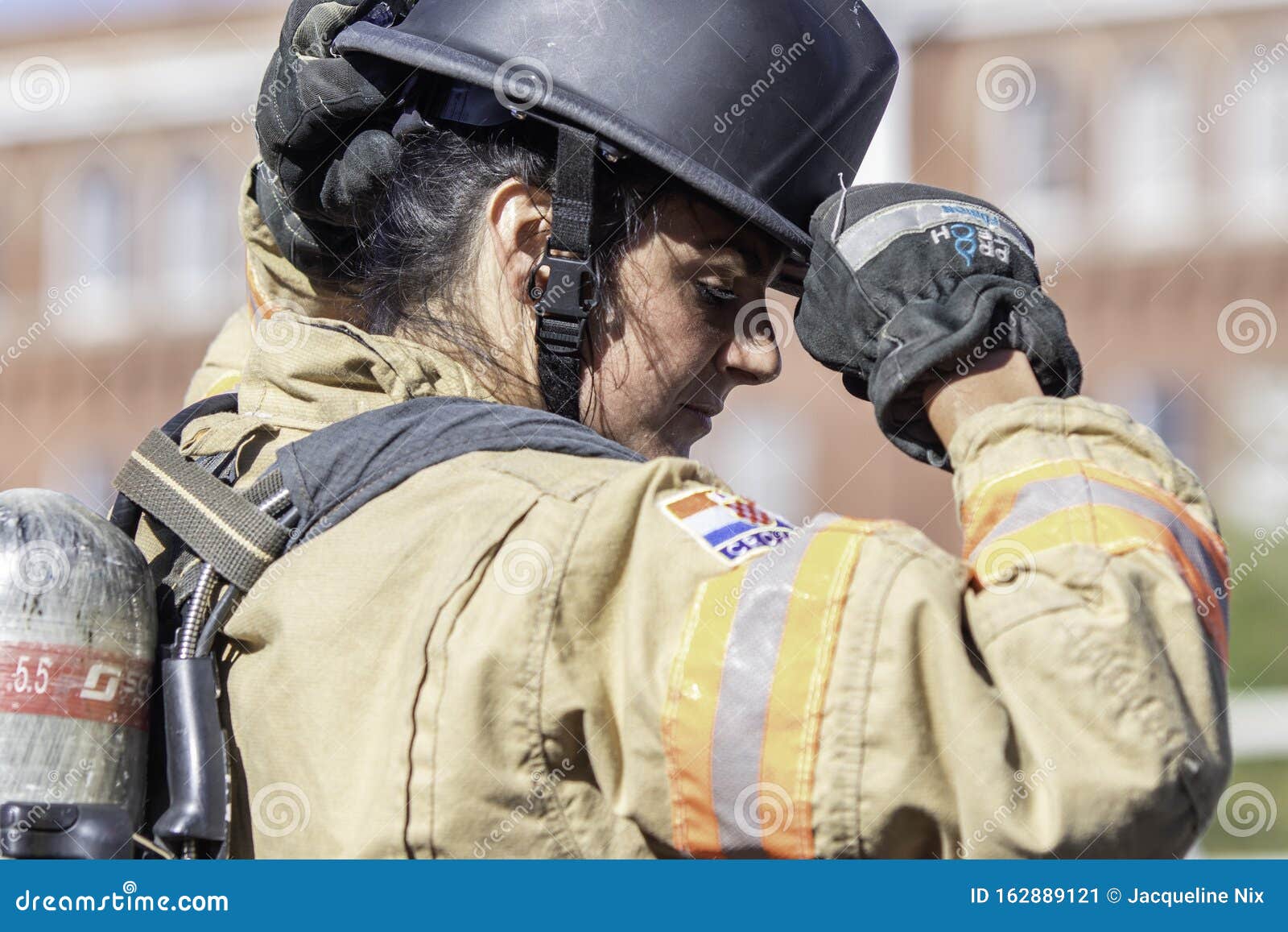 Competitors in 3M Scott Firefighter Combat Challenge26 Editorial Photo
