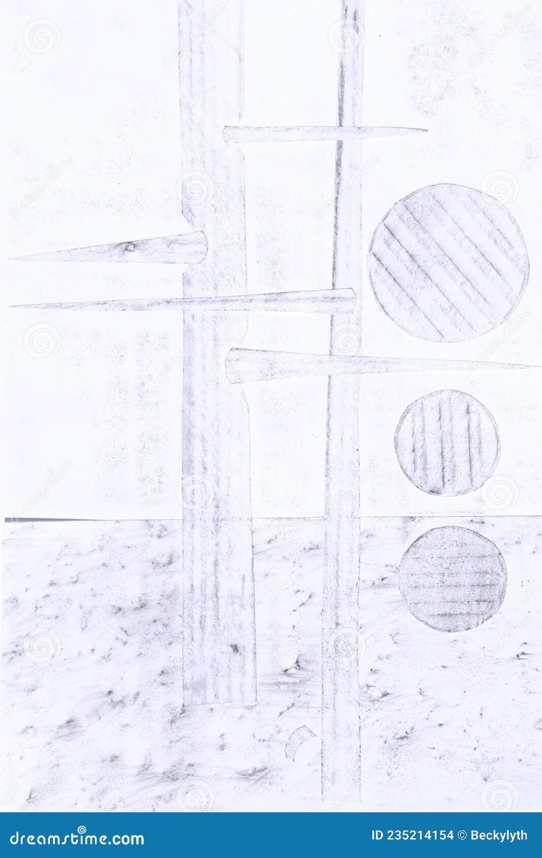 Compilation of Pencil Rubbings Stock Illustration Illustration of