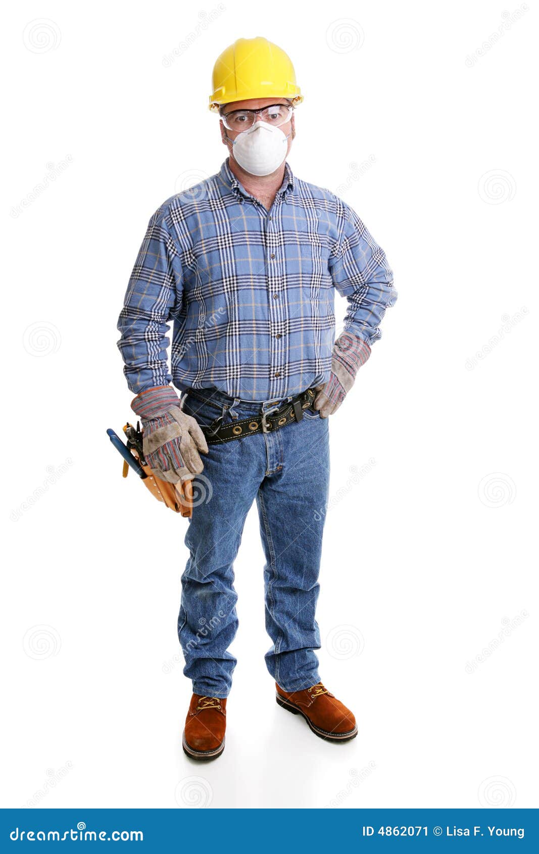 Complete Construction Safety Stock Image Image of hardhat, foreman 4862071