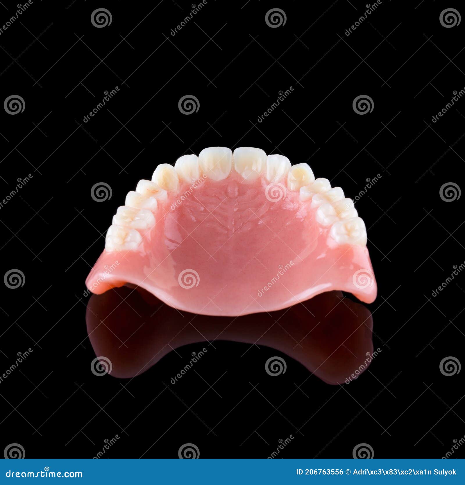 Complete Maxillary Denture Stock Photo 206763564
