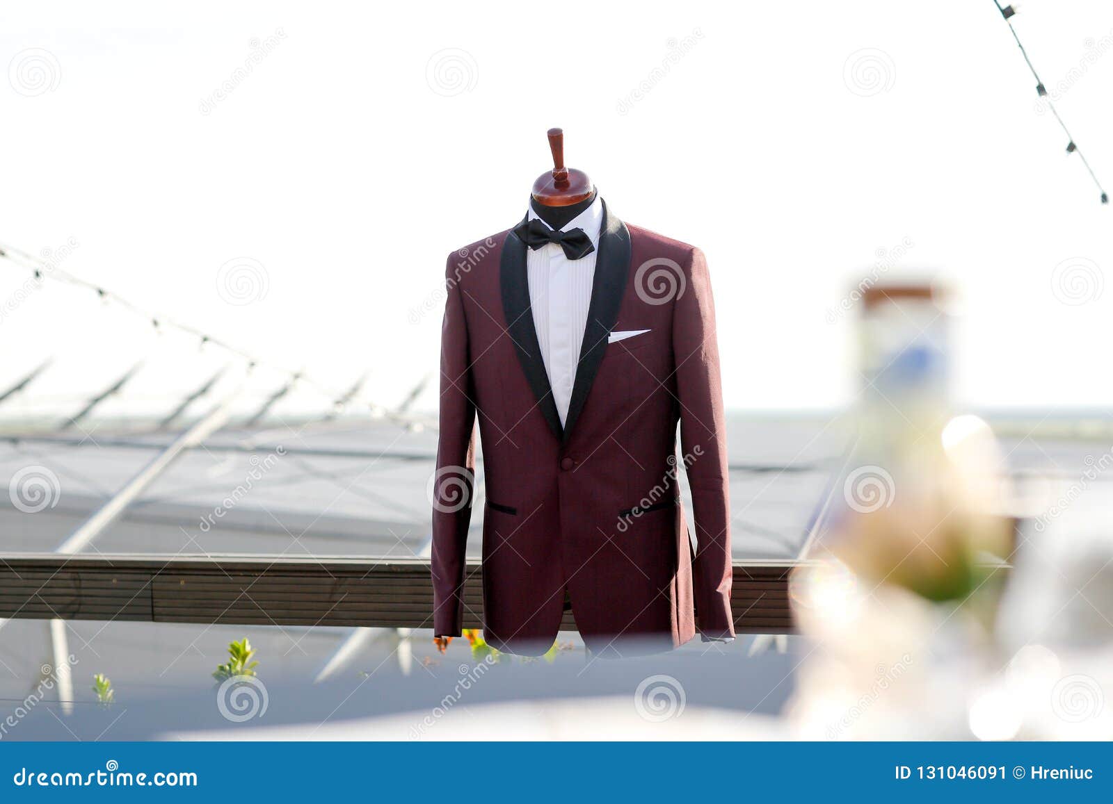 Men suit jacket on hangers stock image. Image of adult 131046091
