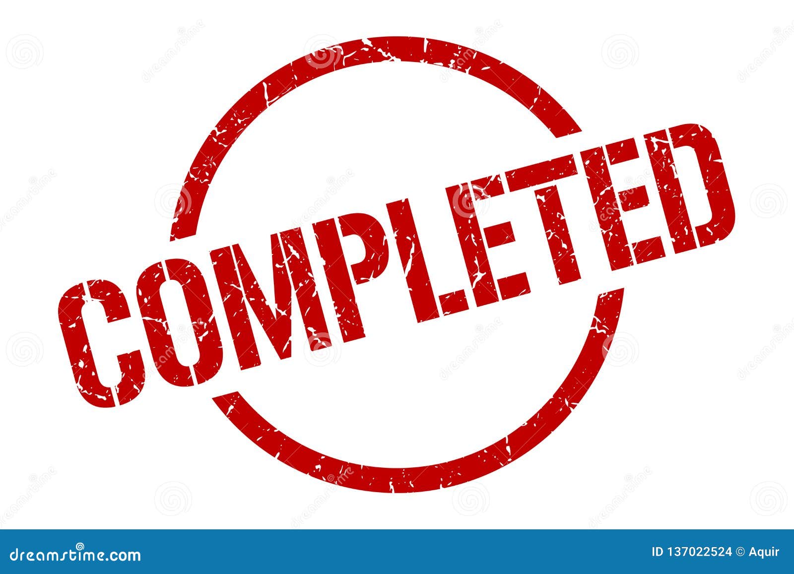 Completed stamp stock vector. Illustration of background - 137022524