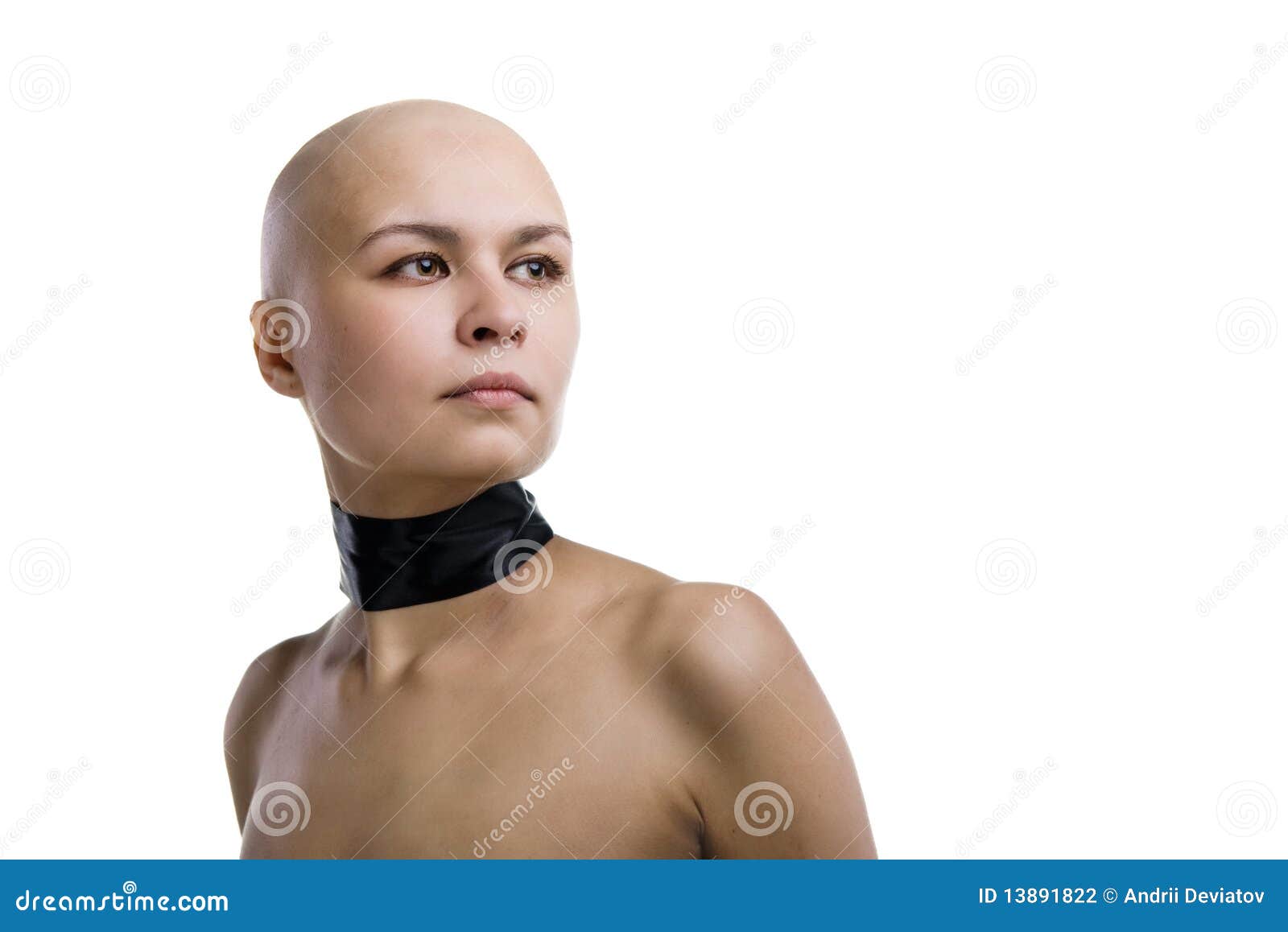 completely bald girl