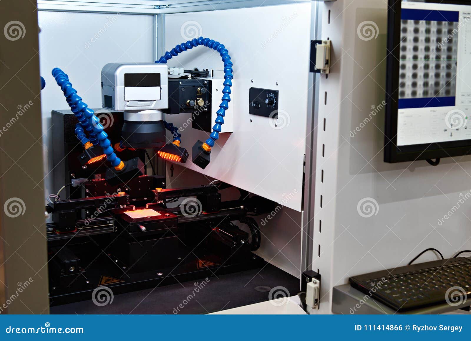 Complex for Laser Fitting of Resistors Stock Photo Image of computer