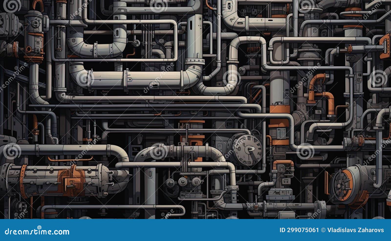 Complex Patterns in the Style of an Industrial Cartel Stock