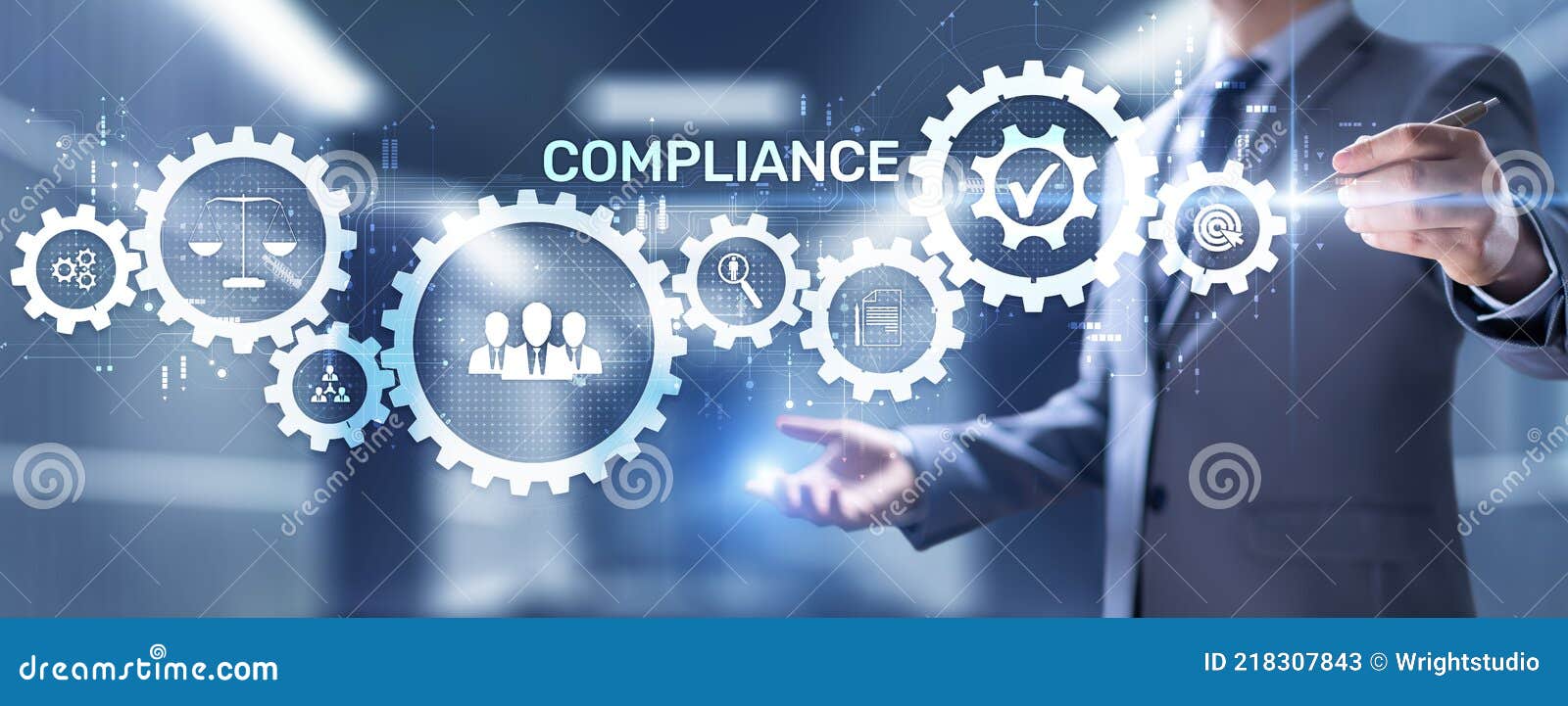 Compliance Rules Regulation Business Policy Law Concept Stock Image