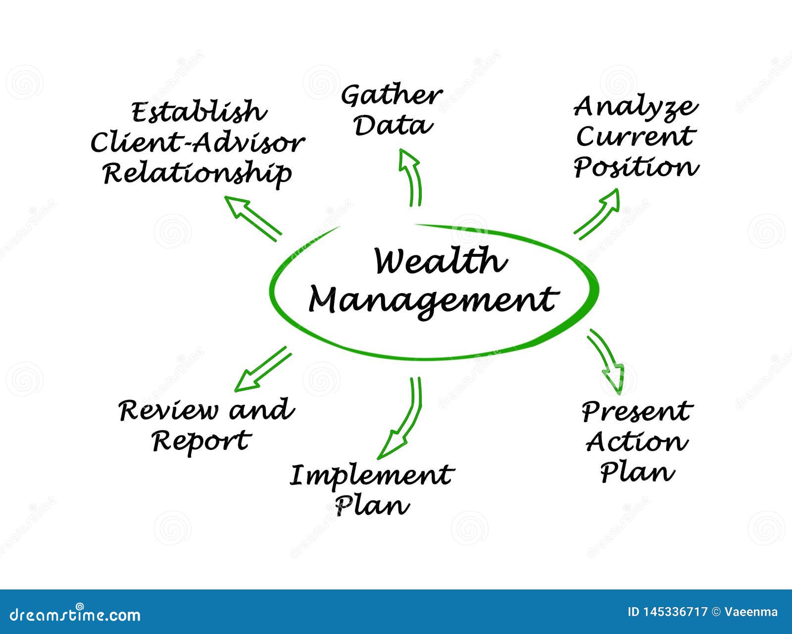 Components of Wealth Management Stock Illustration Illustration of