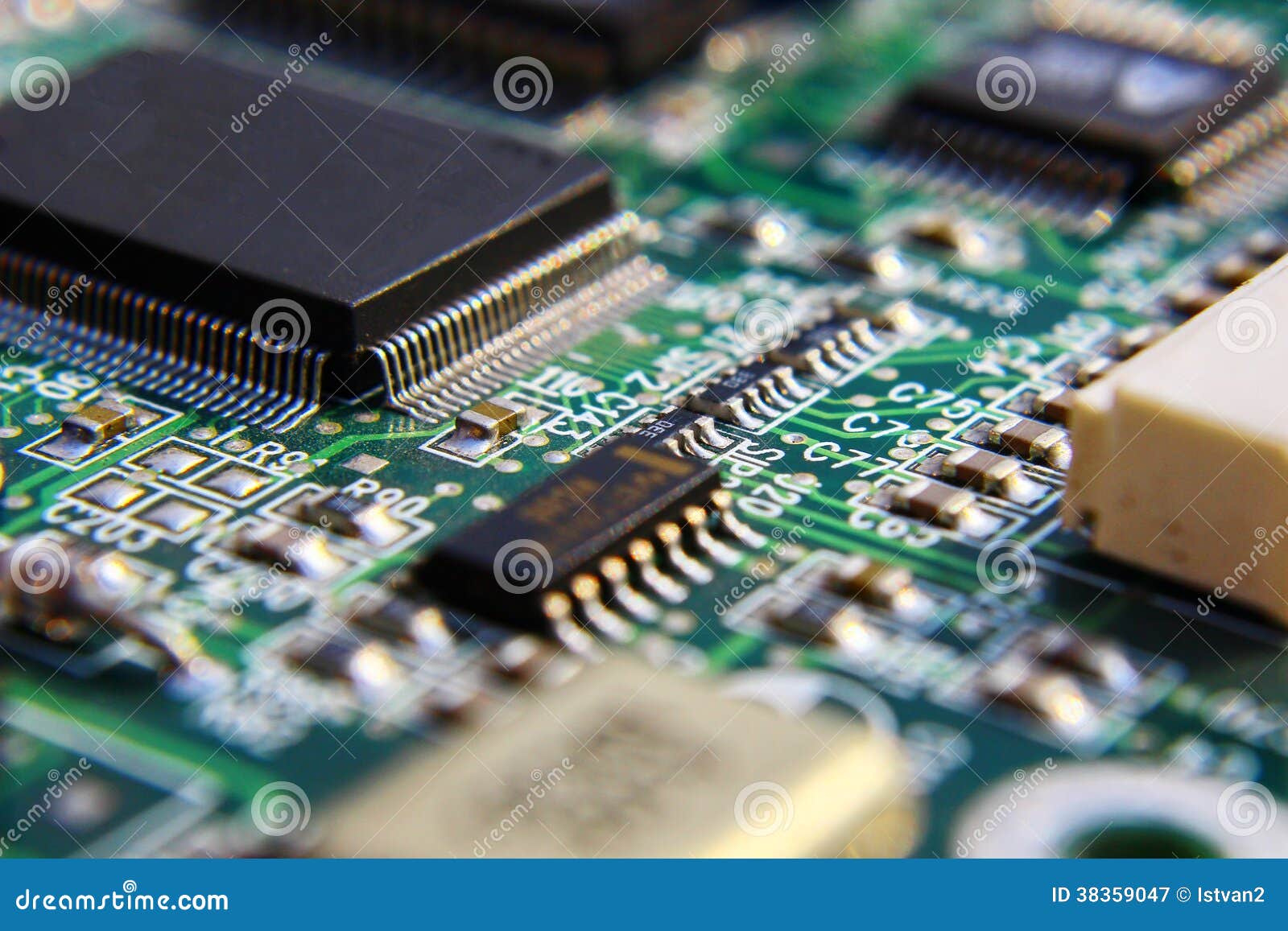 Composants De Circuit Imprime Image Stock Image Du Panneaux Diode