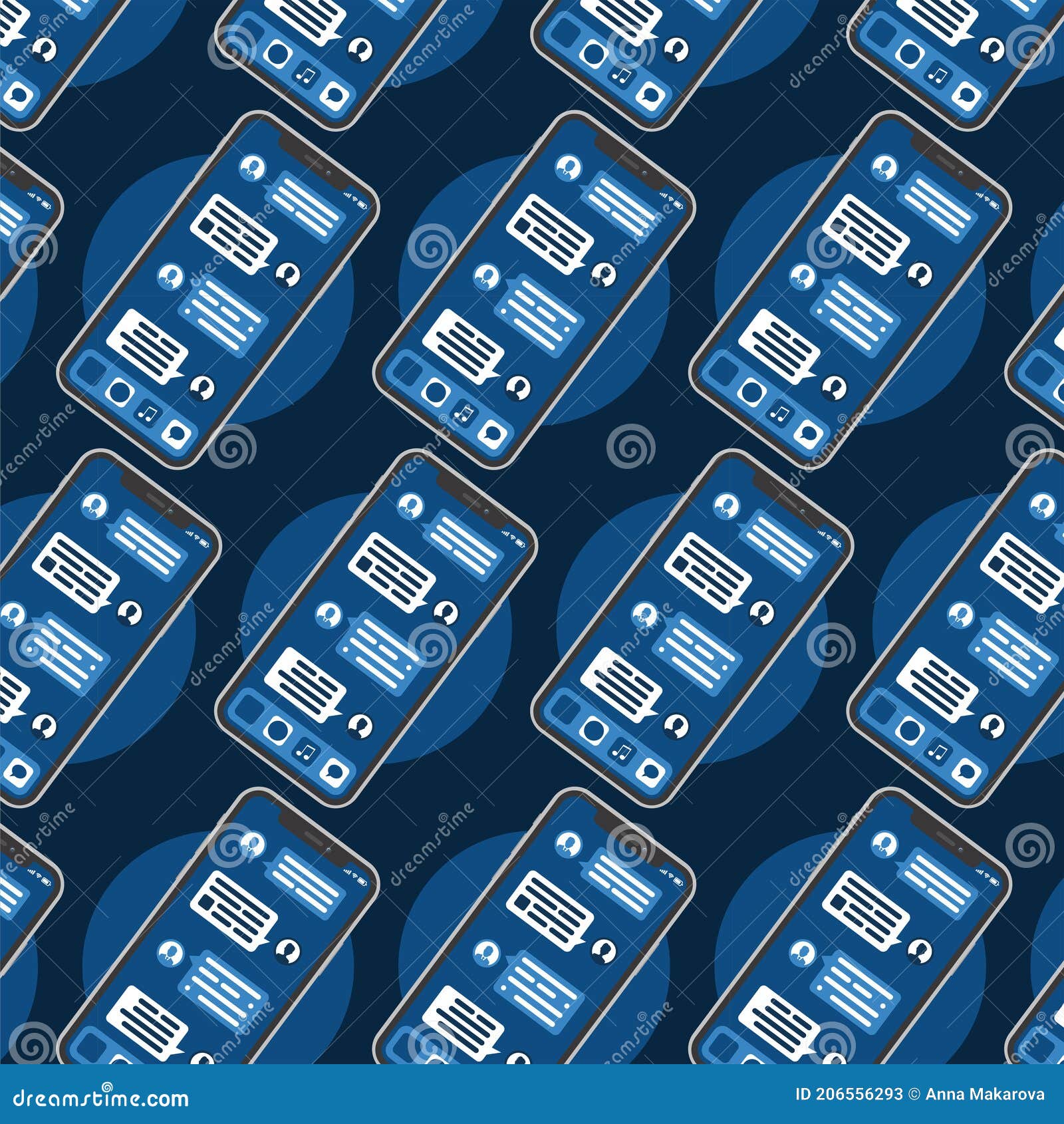 Compose Dialogues Using Samples Bubbles. Smart Phone Chatting Sms